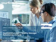 Qualitätsmanager / Quality Manager Automotive (m/w/d) - Dillenburg