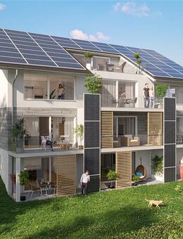 Für Kapitalanleger: 10% Abschreibung p.a. I KFW-Förderung I Natürlich aus Holz: Helle, wohngesunde 1,5-Zimmerwohnung in Singen-Volkertshausen - Volkertshausen