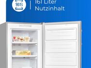 exquisit Gefrierschrank GS231-NF-H-040D inoxlook, 143 cm hoch, 54 cm breit, 161 Liter Nutzinhalt, NoFrost, Schnellgefrieren