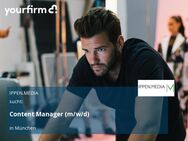 Content Manager (m/w/d) - München