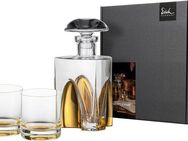 Eisch Whiskyglas GENTLEMAN, Made in Germany, Kristallglas, mundgeblasen, in Handarbeit mit echtem Gold veredelt, 3-teilig