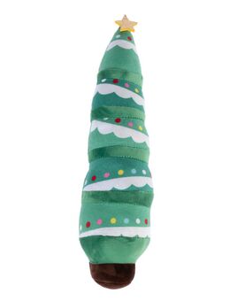 TIAKI Hundespielzeug Plüsch-Weihnachtsbaum - Ø 8 x L 31 cm