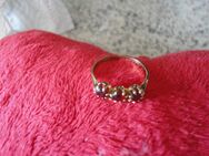 Ring mit 3 Granaten 333 Gelbgold ( 8 Karat ) Gr.54 (1,7) - Witzenhausen