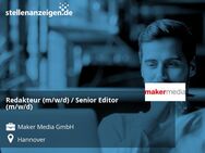 Redakteur (m/w/d) / Senior Editor (m/w/d) - Hannover