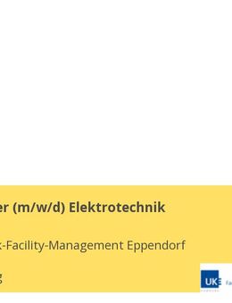 Projektleiter (m/w/d) Elektrotechnik - Hamburg