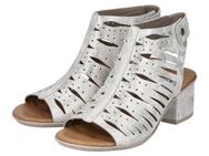 Rieker Sandalette, Sommerschuh, Sandale, Blockabsatz, im Metallic-Look