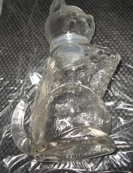 Glas - Katze, Struktur-Glas, zum austeilen von Cerealien, Nüssen etc, - Viernheim