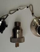 Borddurchführung Stromanschluss 2-polig Buchse und Stecker Schraubverbindung schwere Qualität 12V 24V Motorboot Segelboot Yacht in 86899