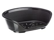 Ferplast Korb Siesta Deluxe schwarz - Set Größe 4: Korb + Füße