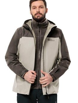 Jack Wolfskin 3-in-1-Funktionsjacke TAUBENBERG 3IN1 JKT M 3in1, wasserdicht, Übergangsjacke