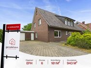 Freistehendes Haus mit Garage, Werkstatt, Vollkeller und großzügigem Grundstück in Haselünne-Lahre - Haselünne