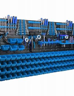 Werkstatt Garage Werkstattregal Werkzeugwand Werkzeugtafel 172x78 cm Wand Set544 - Wuppertal