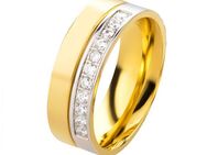 Damenring Edelstahl DE145 mit Zirkonias - Aholming