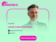 Leiterin / Leiter Private Banking (m/w/d) - Herford (Hansestadt)