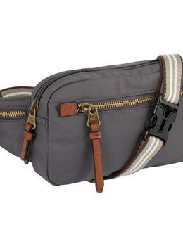 camel active Bauchtasche Bari, aus hochwertigem matten Nylon mit gestreiftem Gewebeband