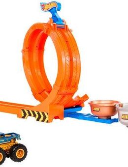 Hot Wheels Autorennbahn Hot Wheels Monster Trucks 2-in-1 Loop & Flip Challenge