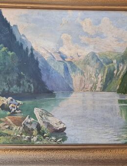 Gemälde von H.Stache (1941) Königsee - Berlin Marzahn-Hellersdorf