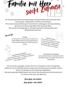 Familie sucht Zuhause! - Frankfurt (Main)