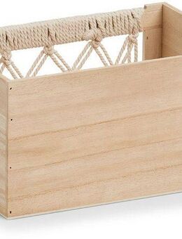 Zeller Present Dekokiste Aufbewahrungskiste Boho", Holz" (1 St), Makramee-Design