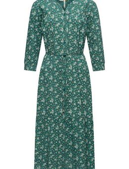 Ragwear Maxikleid Meve Leichtes Langarmkleid mit Blumenmuster