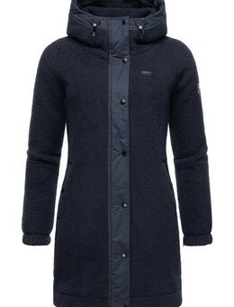 Ragwear Outdoorjacke Cousy flauschige Übergangsjacke mit Teddyfell und Kapuze