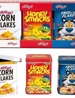 Tanner Kaufladensortiment Kelloggs Metalldosen-Set