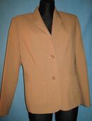 NEU * Original VINTAGE * Nadelstreifen * Anzug * Kostüm * BLAZER "K.O.M.B.I World" Gr. 40/ M * caramél- beige * in 88499