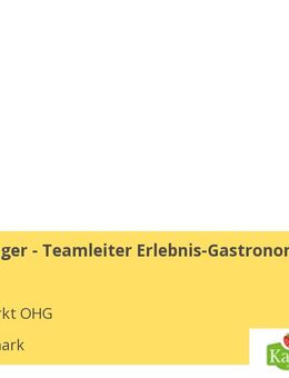 Teammanager - Teamleiter Erlebnis-Gastronomie (Mensch) - Wustermark