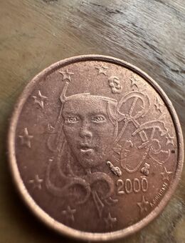 2 Cent seltene französische Münze - Löbau Zentrum