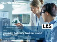 Mitarbeiter Technische Redaktion (m/w/d) Teilzeit / Vollzeit - Rödinghausen