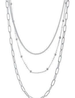 Firetti Edelstahlkette Schmuck Geschenk Trio Layerkette