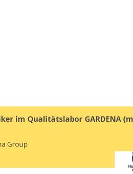 Mechatroniker im Qualitätslabor GARDENA (m/w/d) - Ulm