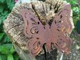 Gartenstecker Schmetterling Edelrost L in 41844