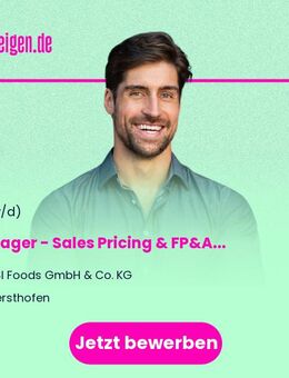 Manager - Sales Pricing & FP&A (m/w/d) - Gersthofen