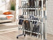 Ruco Schuhregal, Aluminium, fahrbar