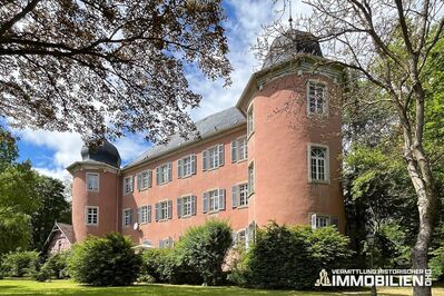 Imposantes Barockschloss am Rand der Rhön in Franken mit 62.000 m² Park, Wald und Wiesen