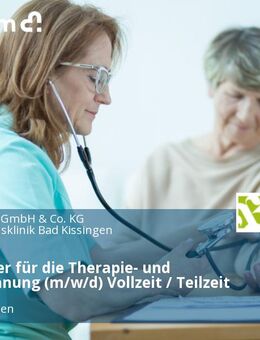 Mitarbeiter für die Therapie- und Terminplanung (m/w/d) Vollzeit / Teilzeit - Bad Kissingen
