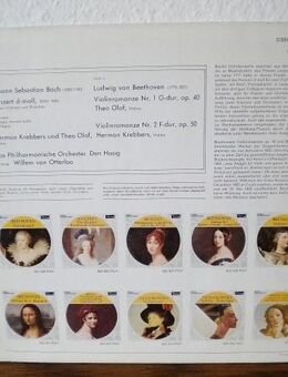 Bach Doppelkonzert-d-moll-Beethoven zwei Violinenromanzen-Vinyl-LP,Pergola - Linnich
