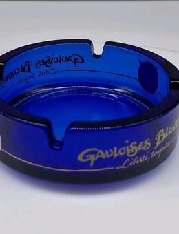 Aschenbecher Gauloises Blondes Glas, blau 3,5 cm x ø 10,5 cm - Essen