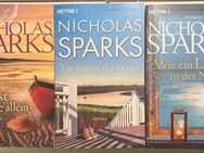 3x Nicholas Sparks: Du bist nie alleine + Für immer der Deine + Wie ein Licht in der Nacht, neuwertig - München
