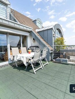 Helle Maisonette-Wohnung mit großer Süd-Dachterrasse und großem TG-Stellplatz in Frechen-Königsdorf - Frechen