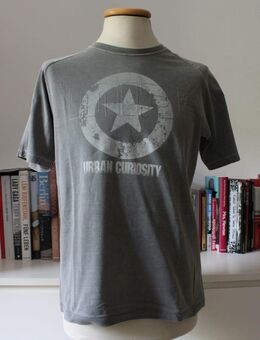 T-Shirt grau schlamm Manguun Denim Größe L - Bremen