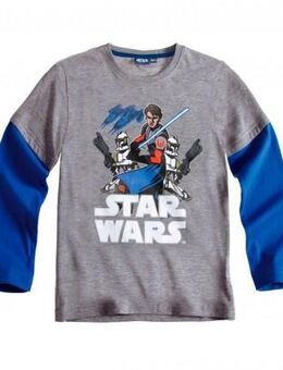 Star Wars-The Clone Wars Langarmshirt -Grau- NEU - Größe 110 - Dreieich