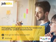 Pädagoge/Pädagogin (m/w/d) für Sowie und Deutsch für unsere Gesamtschule - Wülfrath