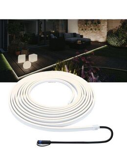 Paulmann LED Gartenstrahler Plug & Shine Stripe Smooth Einzelstripe IP68 3000K 46W Weiß, LED fest integriert, Warmweiß
