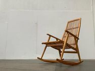 Mid Century Rattan Rocking Chair Schaukelstuhl zu 60er 70er Teak - Hamburg Hamburg-Nord