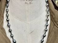 Schwarze Tahiti Barock Perlenkette für Männer WOW! Männerschmuck - Köln