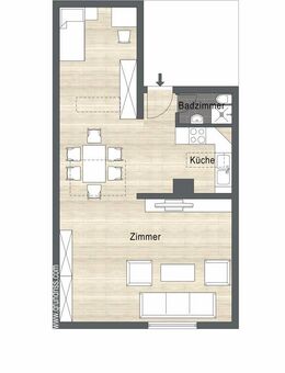 Leerstehende - 1-Zimmer Wohnung in Waldkirch - Waldkirch