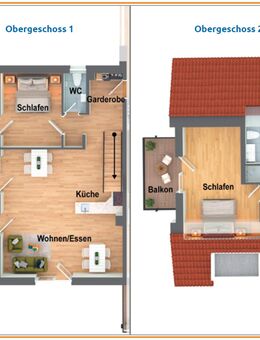 3,5 Zimmer-Maisonette-Wohnung: 103 m², mit 2 Balkone, Tageslichtbad & Keller, Erstbezug 2025, in 73117 Wangen bei Göppingen kaufen (145) - Wangen