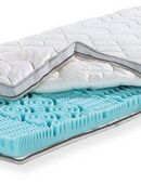 fan, Topper XXL Soft Plus, Premium Topper 90x200 cm,180x200 cm & weitere Größen, 7 cm hoch, Kaltschaum, Matratze, Boxspringbett, Hausstauballergiker geeignet, ergonomisch in 00000